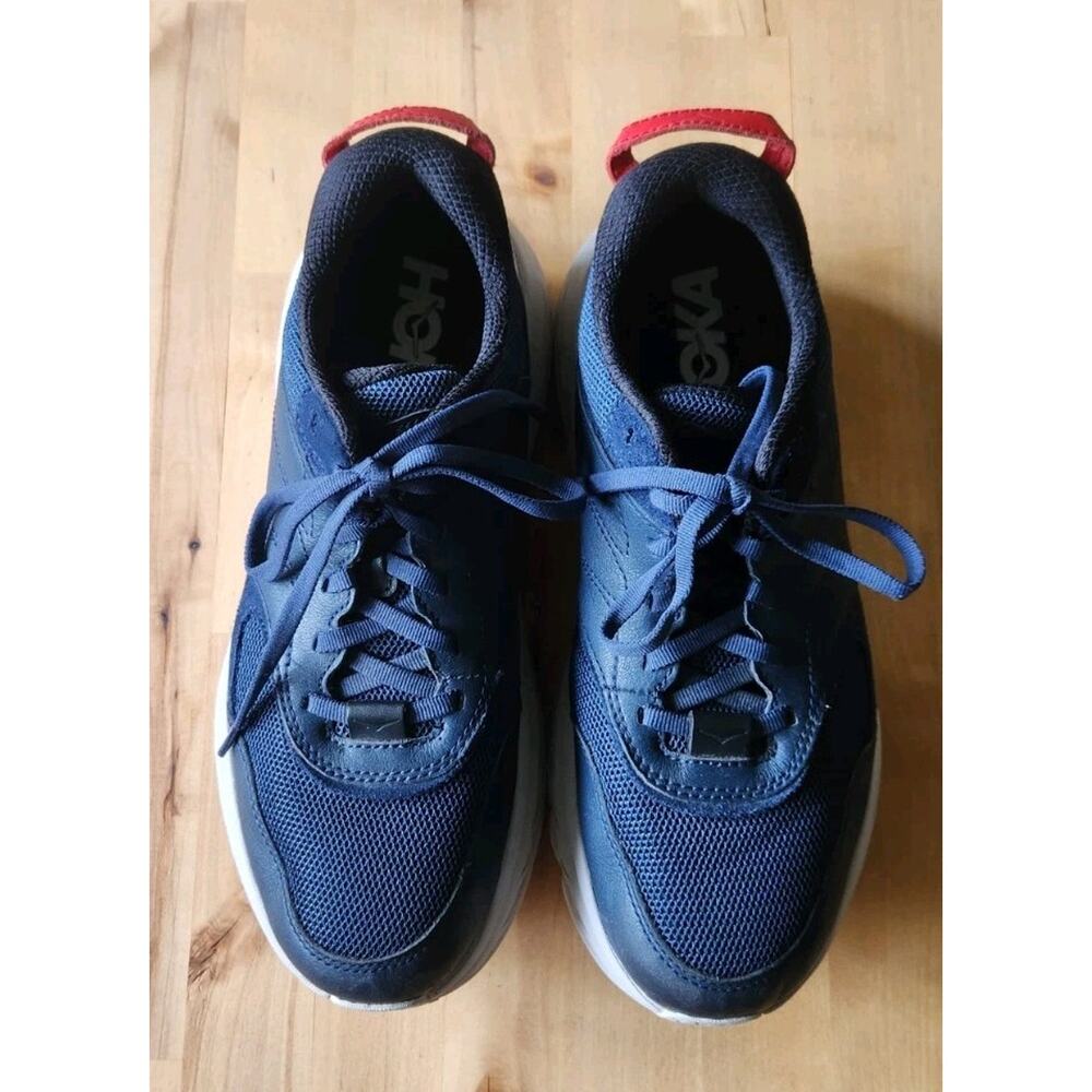 Hoka One One Bondi L Moonlight Ocean Sneakers Shoes Mens 8.5 Womens 9.5 Navy - Picture 2 of 8
